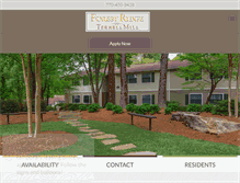 Tablet Screenshot of forestridgeapts.com